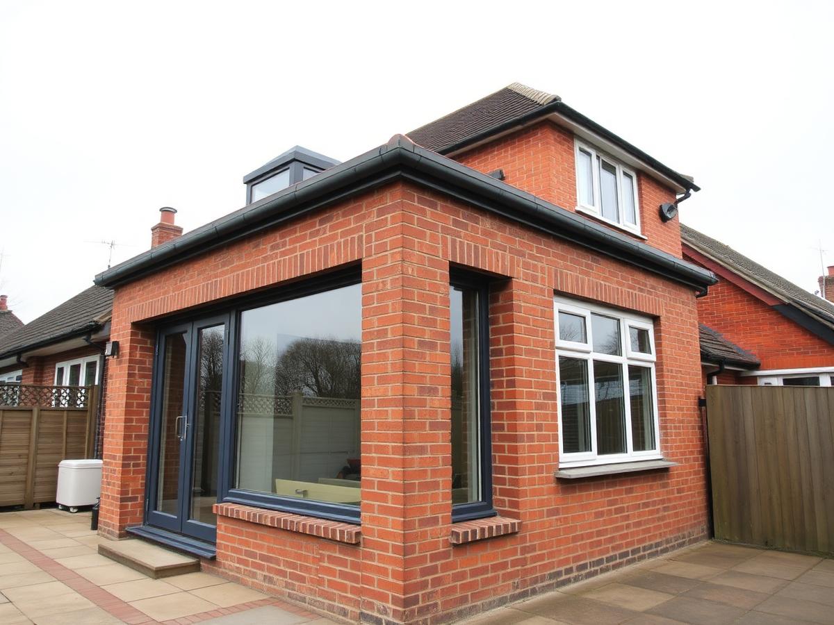 Brick-Pillar Orangery installed by Wirral Windows in Neston